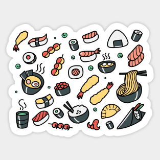 All You Can Eat - Japanese Food Pattern Sticker